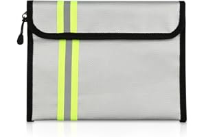 YunBey Borsa per Documenti Ignifuga e Impermeabile Porta Libretto Moto Portadocumenti Barca Impermeabile Porta Documenti per Passaporto Denaro Documenti Viaggio