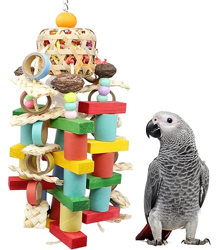 Holzsammlung Papegaai Speeltuin - Stand met Ladder & Baars voor Kleine Vogels