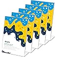 Display4top A4 Acrylic Poster Menu Holder, Leaflet Display Stands,Great for Promotions, Restaurants, Photo Frames, Documents & More(5pcs)