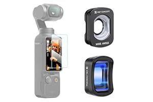 K&F Concept Filtro Magnético para Osmo Pocket 3, Gran Angular Lente, 1.2X Anamórfico Lente Compatible con dji Osmo Pocket 3