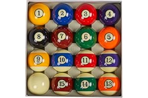 'Collapsar AAA Grade Billiard Pool Ball Set,2-1/4'' Regulation Size & Weight Full 16 Resin Balls(Several Styles Available)'