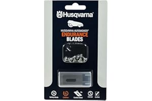 Husqvarna Automower® Endurance Messer – 6er-Pack Kohlenstoffstahl, 4-Kanten-Design für längere Lebensdauer und schärfere Schnitte