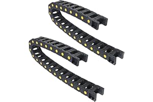 CNCYEAH Schleppkette, R55 25x77mm 1M Hochwertige Nylon Schwarz Energiekette Schleppkette Drahtträger Kabelschlepp für CNC Gravur Router Maschine Zubehör