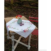 VERVACO Stickdecke Frühling Blumen – 80x80 Cm, Kreuzstich-Set Mit Allem Zubehör