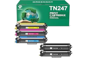 GREENSKY TN-243CMYK TN247 Kompatibel für Toner MFC L3750CDW Brother TN243 MFC-L3750CDW DCP-l3550CDW Toner MFC-L3770CDW HL-L3230CDW HL-L3210CW MFC-L3730CDN MFC-L3710CW