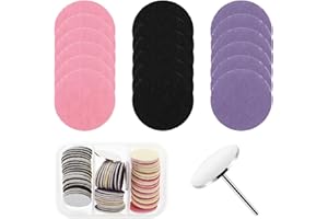 WY LIGHTING LEVEL Dischi Di Carta Abrasiva (Grana 80 150 240) E Lime per Unghie In Metallo Lime per Piedi Dischi Di Carta Vetrata Di Ricambio per Pelle Morta Rimozione Cuticole Calli Manicure Pedicure