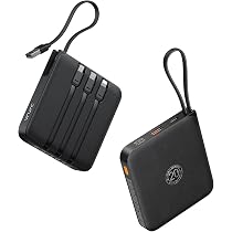 Power Bank 10000mAh Ultra Delgado - Carga Rápida 22.5W PD 3.0, 3 Puertos, Pantalla LCD, Solo 170g, Ideal Para Viajes