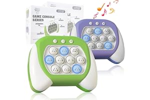 JASTOWN 2 pcs Juego Quick Push Bubbles Game,Push Pop it electrónico,popit electronico Juego,Puzzle Pop it Push Game Fidget Toys,botón Puzzle Pop Light up Sensory Juego Consola,Quick Push Console Machine