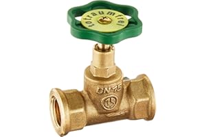 Cornat rendimiento Válvula recta Asiento, latón, sin vaciado, doble cara, rosca interior a 1/2zoll, 1 pieza, t571321