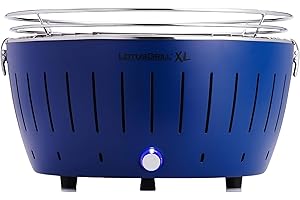 LotusGrill G-TB-435- Barbacoa de carbón sin humo XL, color azu