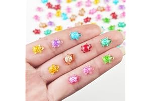 CharmBurst 100 Piezas Minifiguras Luminosas de Tortugas, Criaturas Marinas en Miniatura de Resina, Minifiguras para casa de muñecas, micropaisaje y decoración