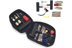 NUGOYA MOTORBIKE PUNCTURE REPAIR KIT Motorcycle Motorbike Scooter Emergency Tubeless Tyre Repair Toll Kit