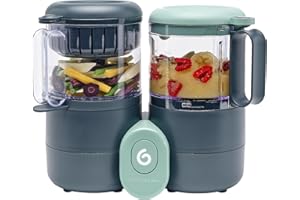 Babymoov A001133 4 urządzenia w 1: mieszanie, sterylizacja, podgrzewanie butelek, rozmrażanie żywności dla niemowląt, Szare