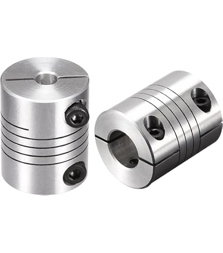 Uxcell 8mm To 8mm Shaft Coupling 40mm Length 25mm Diameter Coupler Aluminum Alloy Joint Motor For 3d Printer Cnc Machine Diy Encoder - View #2