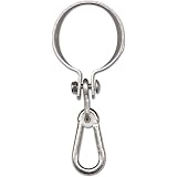 Crochet Balançoire Plafond Crochet De Balançoire Avec Mousqueton - Acier Galvanisé 80mm - Pour Hamac, Sac De Frappe, Nid Accroche Balançoire Mousqueton