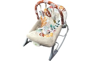 Kyoot Baby Rocker and Soothing Seat Chair- Adorable Koala Design | Gentle Vibrations, Plush Comfort, and Safe Support for Newborns and Infants | Neutral Beige for Baby Boys Girls Unisex