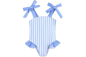 KIDDLETOWN Costume da Bagno per Bambina Elastico Cinghie Comode Costumi Interi Bellissimi per Spiaggia Piscina Nuoto per Ragazze 3-12 mesi/1-7 Anni