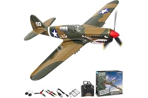VOLANTEXRC RC Plane P40 RTF Remote Control Plane for Beginners with Xpilot Stabilizer System, One-Key Aerobatic 4CH WWII RC Airplane for Adults, Beginners （761-13