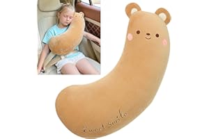 Ziyonix Coussin de Ceinture de Sécurité pour Enfants, Amovible Coussin Oreiller de Nuque Cartoon Protection Ceinture de Sécurité Enfant pour Enfants Adultes