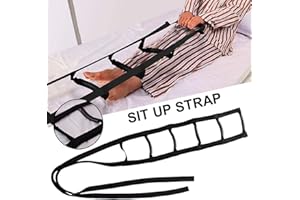 ALACRITUA Bett-Sicherheitsleiter-Assistent-Gurte,Bettleiter Strickleiter Seilleiter Bett,Aufstehhilfe mit 5 Handgriffen Verstellbarer Hilfsgriff für ältere Patienten zur Wiederherstellung älterer Verletzungen