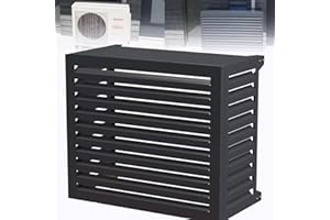 DERLVBAK Cache Climatiseur Exterieur, Cache Pompe a Chaleur Extérieur, Cache Clim Résistant Aux Intempéries Écran Décoratif Barrière D'intimité Convient