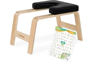 FeetUp - The Original Yoga Headstand Bench, Vegan Handstand Trainer Bench and Stand, Strength Training Inversion Equipment for Relaxation & Strength, Includes App & Starter Kit