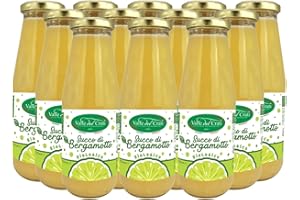 VALLE DEL CRATI ECCELLENZE GASTRONOMICHE DAL 1998 Valle del Crati Jus de Bergamote de Calabre Bio | Boisson Fraîche et Désaltérante | sans Sucres Ajoutés et Sans Conservateurs | Jus de Bergamote 100% Pur | 12 bouteilles de 720ml