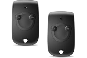 PUISENO 2 Pièce Remplacement pour télécommande 1841026, télécommande portail 433,92 MHz 2 canaux, pour contrôler 2 moteurs de portails et portes de garage