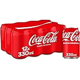 Coca-Cola Sabor Original - Refresco de cola - Pack de 12 latas, 330 ml