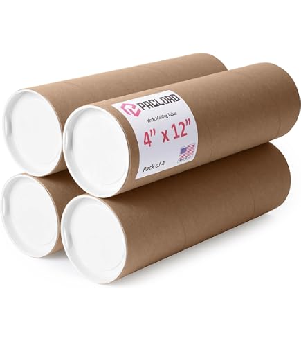 Aromeili Mailing Tubes With Caps, 3 Pack 3x36-Inch & 3 Pack 2x30-Inch
