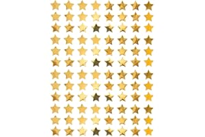 ‎OBLIQUE UNIQUE Oblique Unique 960 Sterne Sticker – Gold Glänzende Stern Aufkleber 1 cm – für Weihnachten als Weihnachtsdeko, Geschenkdeko, Karten und Basteln – Selbstklebend