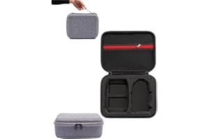 JOYSOG Funda de transporte para DJI Mini 4 Pro Drone Bolsa de almacenamiento, carcasa rígida de viaje para Mini 4 Pro con accesorios de controlador RC-N2 (negro)