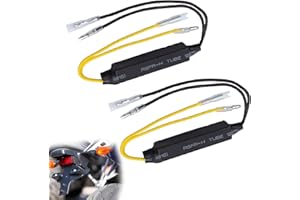 OddMart 2PCS 12V 30W LED Load Resistor, 15Ω Universal Motorcycle LED Turn Signal Resistor Adaptor Blinker Flasher Fix Error Accessories for Motorbike Scooter Trike Quad Off Road