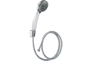 Wirquin 60720541 Combiné de douche Motu 5 jets avec flexible métal 1,50 m, chromé