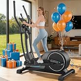 Cowmew Elliptica for Home, Flywheel 8 kg, Resistance 16, Maximum Load 150 | 3 in 1 Elliptical with Stride 42 cm, Double Handl