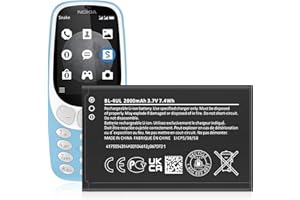TQTHL 3.7 V Li-Ion 2000 mAh BL-4UL Battery Compatible with Mobile Phone Smartphone Phone Replacement for Nokia BL-4UL