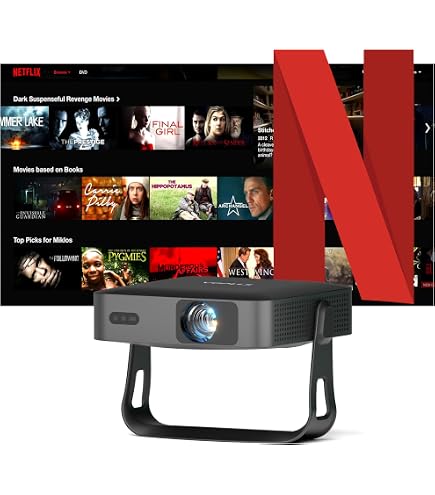 ELEPHAS Mini Beamer 4K/Full HD 1080P – Kompakter Heimkinoprojektor Mit Stativ Und Tasche