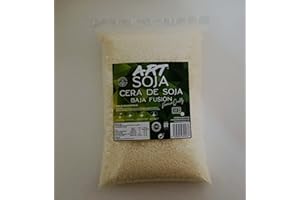 ARTSOJA ArSoja 5 kg de Cera de Soja en Perlas 100% Vegetal. Premium Quality 48º-52º. Bajo Punto de Fusión