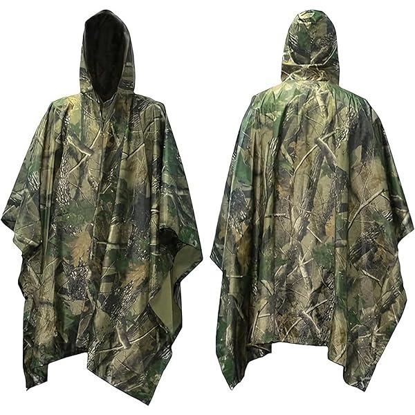 TMISHION Poncho de pluie de style militaire NOUVELLE armée imperméable