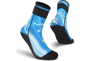 Yikayin Skarpety neoprenowe, 3 mm skarpety do wody dla kobiet mężczyzn, antypoślizgowe skarpety termiczne do nurkowania do nurkowania skarpety do piasku do pływania surfingu