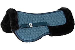 Derby House Pro Faux Sheepskin Half Pad - Peacock Black Full Size