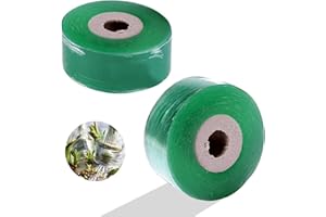 KOIROI Lot de 2 bandes de greffage pour pieds - Élastique - Biodégradable - Anti-humidité - Transparent - Outils pour homme (vert 2 cm)