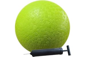 AppleRound 8.5-Inch Playground Ball with Air Pump, Pack of 1 Ball with 1 Pump, Official Size for Dodge Ball, Handball, Camps and Schools