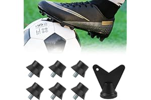 LPZMPZ 6 Pezzi Tacchetti da Intercambiabili in Plastica Calcio di Ricambio Compatibile con Nike Football Sostitutivi con Chiave a Punte per Scarpe da Calcio 13mm