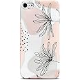 J.West iPod Touch 7 Case - Soft Boho Silicone Bumper Shell Case with Floral Pattern for iPod Touch 5/6/7