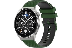 SUPORE Pasek do Huawei Watch GT 3 Pro 46mm, 22mm Checked Silicone Sport Bransoletka do Huawei Watch GT 3 46mm/Watch 3/Watch 3 Pro/Watch GT 2 46mm/GT2 Pro/Watch GT 42mm