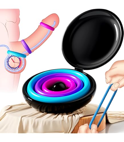 ROMP Remix Trio Cock Ring Set - Anelli Per Il Pene In Silicone Morbido Ed Elastico - Anelli Per Il Pene Non Vibranti Per Uomini - 3 Anelli Di Dimensioni Diverse - Foto 8