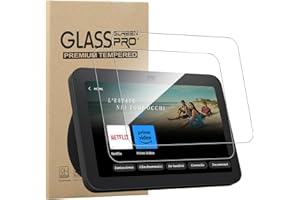 MEMELOKA Vetro Temperato per Echo Show 8 (3rd Gen) 2023 Release, 2 Pezzi Durezza 9H Antigraffio HD [Anti-Impronta][Senza Bolle][Facile da installare] Pellicola Protettiva