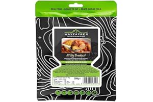 Wayfayrer Food Pouches MRE Ration Pack Hot Food Kits D of E Scout Meal Outdoors (All Day Breakfast)