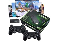 EqiEch Classic Retro Game Console with Dual 2.4G Wireless Controllers Game Consoles for 4K TV, Video Game Console Built-in 64